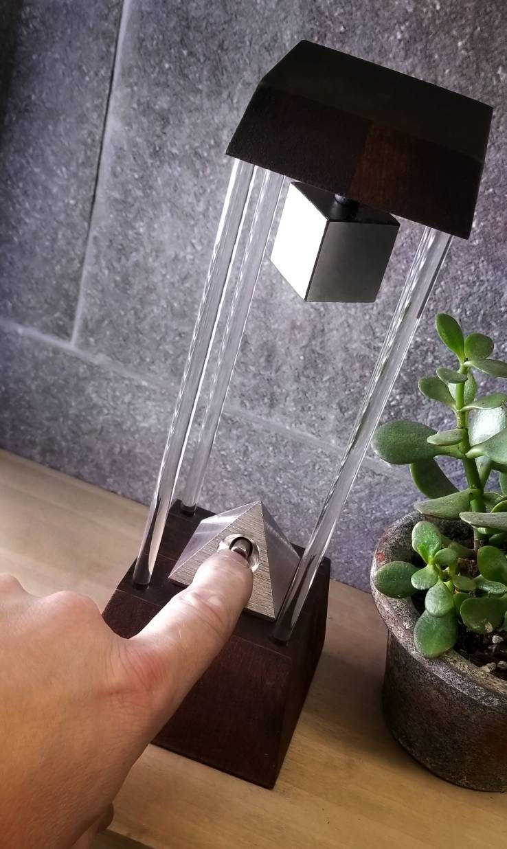 "The King's Chamber" - A Pyramid Maglev Floating a Unique Cylindrical Magnet
