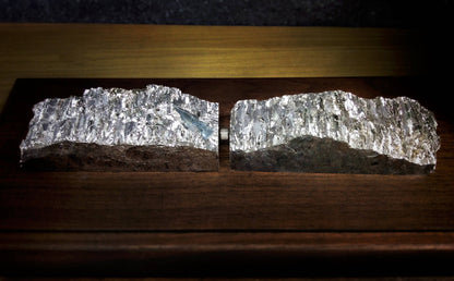 Fractured Glacier, Bismuth Levitating Kinetic Art Sculpture, Unique Desk or Bookshelf Science Decor