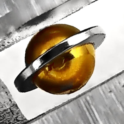 Saturn Magnetic Levitation Sculpture – 6.5×9.5mm Bismuth Diamagnetic Maglev Kinetic Art