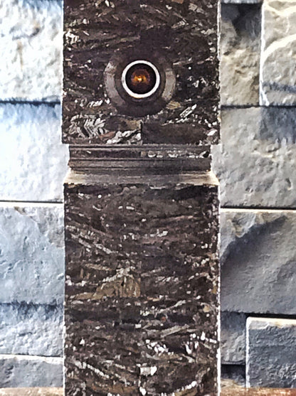 Large Bismuth Monolith Maglev,  Diamagnetic Levitation with 2 Holes, Kinetic Sculpture, Science Gift,  Executive Desk Office Decor, Dad Gift