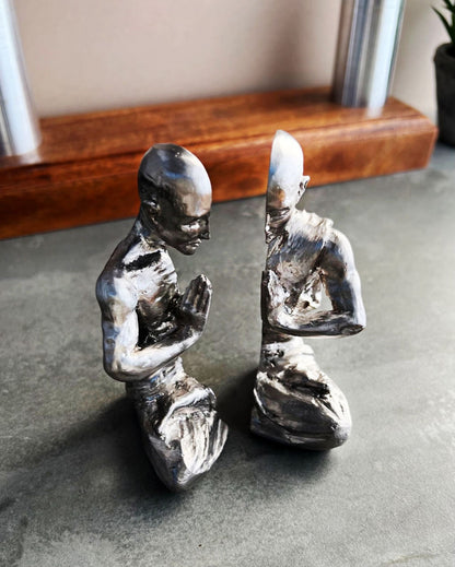 "The Space Between" Levitation Physics Sculpture, Bismuth Diamagnetic Kinetic Maglev, Meditation Altar Statue Art, Unique Zen Room Decor