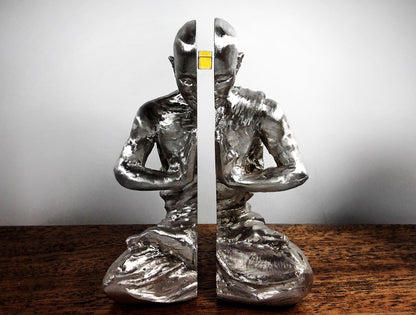 "The Space Between" Levitation Physics Sculpture, Bismuth Diamagnetic Kinetic Maglev, Meditation Altar Statue Art, Unique Zen Room Decor