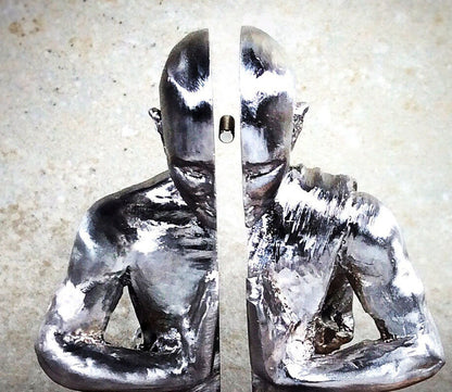 "The Space Between" Levitation Physics Sculpture, Bismuth Diamagnetic Kinetic Maglev, Meditation Altar Statue Art, Unique Zen Room Decor