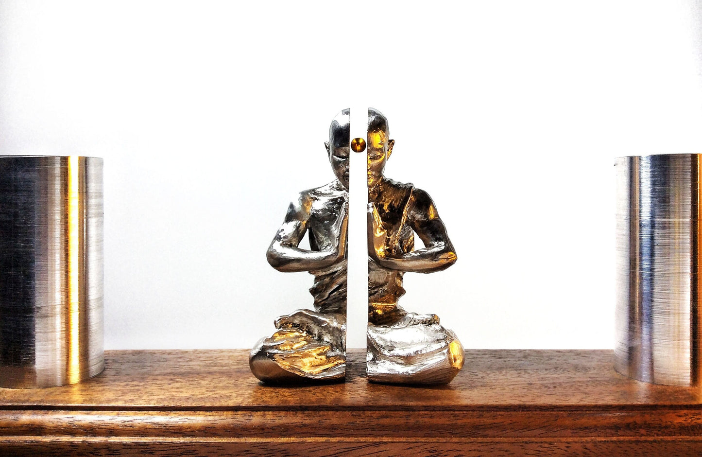 "The Space Between" Levitation Physics Sculpture, Bismuth Diamagnetic Kinetic Maglev, Meditation Altar Statue Art, Unique Zen Room Decor