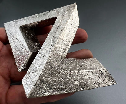 Pyramid Maglev, Gravity Defying Bismuth, Kinetic Art Sculpture, Unique Science Gift Decor