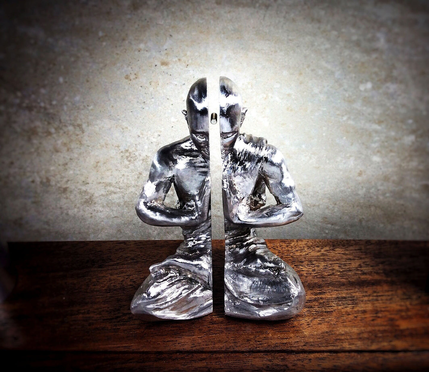 "The Space Between" Levitation Physics Sculpture, Bismuth Diamagnetic Kinetic Maglev, Meditation Altar Statue Art, Unique Zen Room Decor