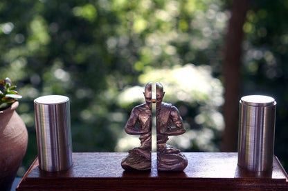 "The Space Between" Levitation Physics Sculpture, Bismuth Diamagnetic Kinetic Maglev, Meditation Altar Statue Art, Unique Zen Room Decor