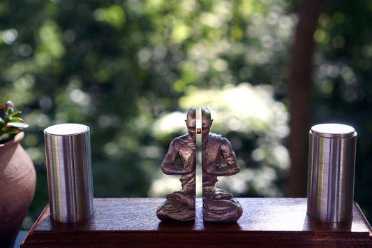 "The Space Between" Levitation Physics Sculpture, Bismuth Diamagnetic Kinetic Maglev, Meditation Altar Statue Art, Unique Zen Room Decor