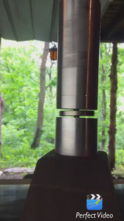 Bismuth Maglev, Levitation of Large Ring Magnet, Unique Desk Decor Gift for Scientist