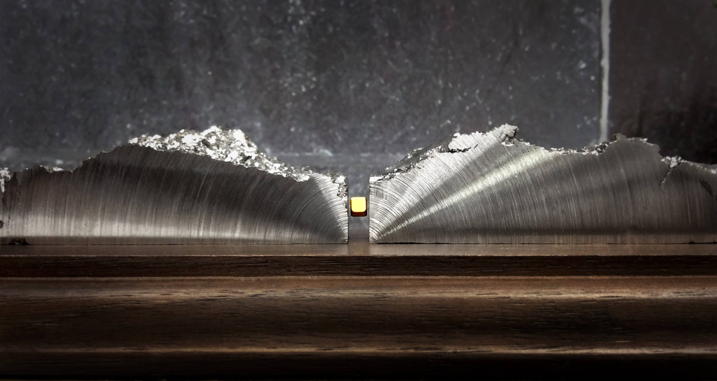 Bismuth Levitating Kinetic Sculpture "Fractured Glacier"